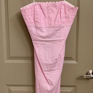 Lilly Pulitzer pink gingham dress